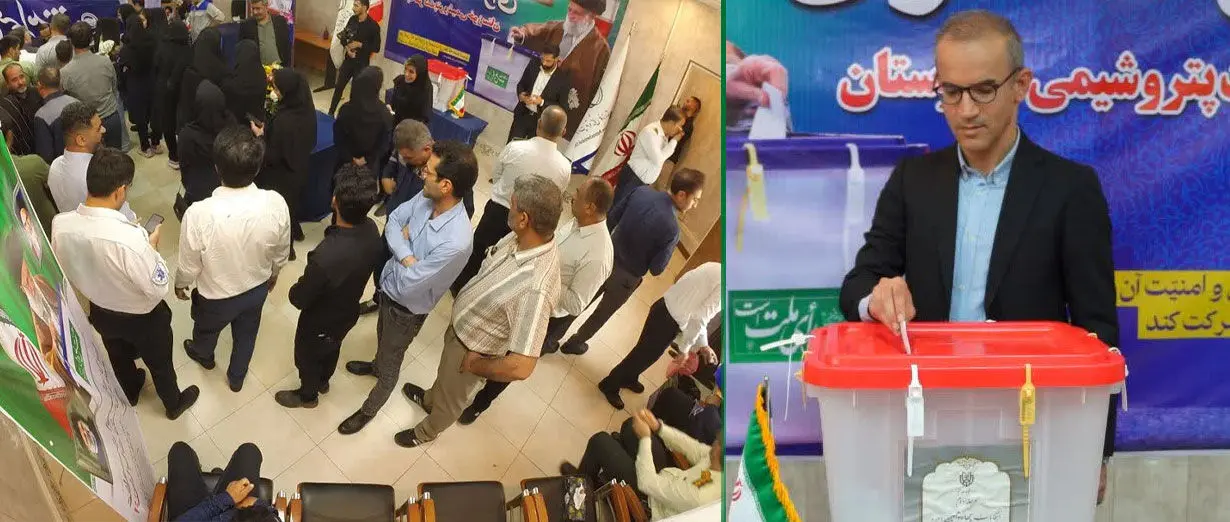 شور حضور برای خلق حماسه دیگری از مشارکت حداکثری شرکت پتروشیمی خوزستان در دور دوم از انتخابات ریاست جمهوری
