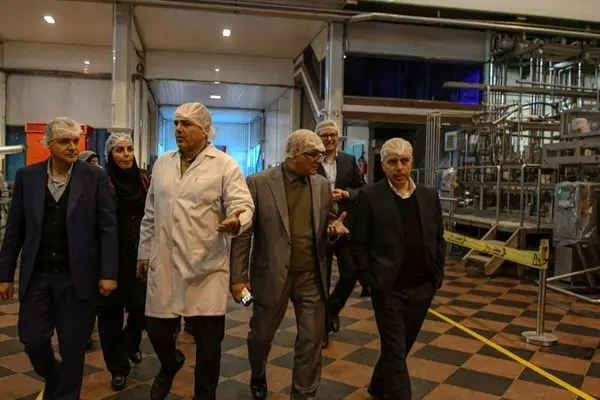 بازدید مدیران ارشد بانک صنعت و معدن از شرکت دومینو
