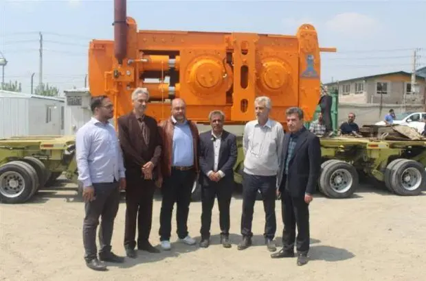 رونمایی از نخستین دستگاه ((HPGR)) پروژه بار برگشتی شرکت سنگ آهن مرکزی
