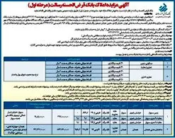 آگهی مزایده املاک بانک قرض الحسنه رسالت(مرحله اول) دوم اسفندماه ۱۴۰۲