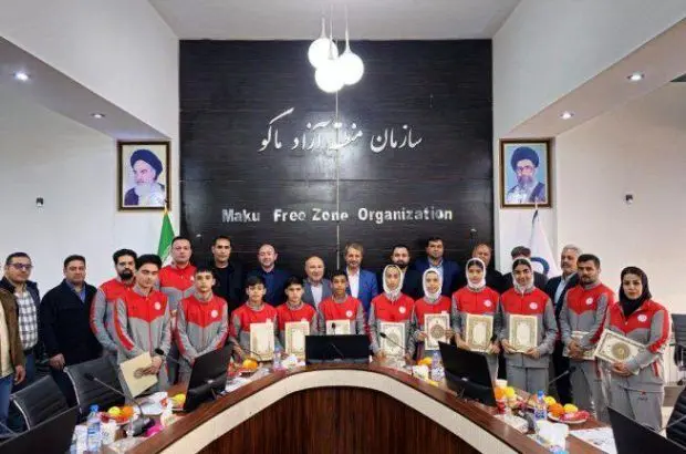 قهرمانی تیم ملی نونهالان جودو ایران در جام ترکیه و تجلیل در منطقه آزاد ماکو