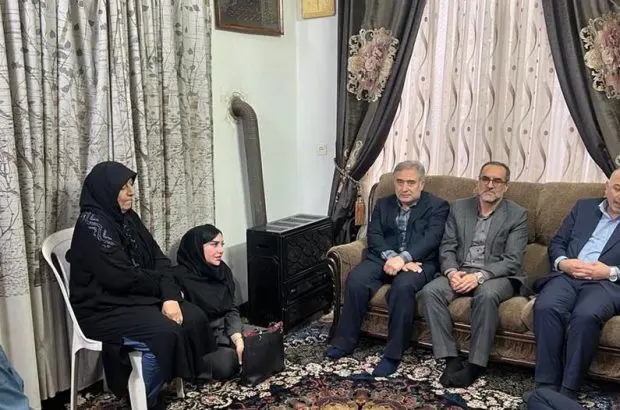 دیدار نوروزی مدیر عامل بیمه دی با خانواده شهید رضا گشت نورد
