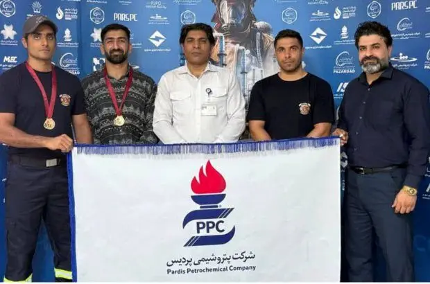 قهرمانی تیم آتش‌نشانی پتروشیمی پردیس در رقابت‌های منطقه پارس
