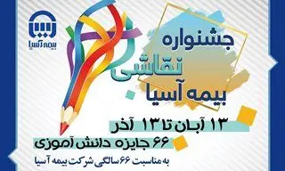 جشنواره نقاشی بیمه آسیا با درخشش ۶۶ برگزیده
