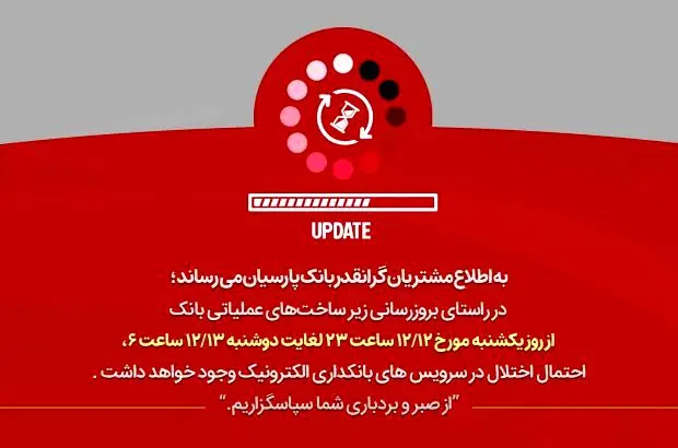 بروزرسانی زیرساخت های عملیاتی بانک
