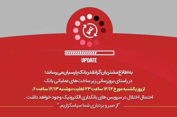 بروزرسانی زیرساخت های عملیاتی بانک
