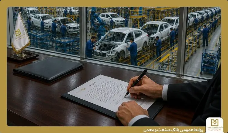 بانک صنعت و معدن پشتیبان صنعت خودرو
