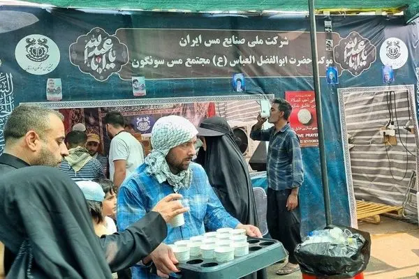 خدمت‌رسانی ۴ موکب شرکت ملی صنایع مس ایران به زوار حضرت اباعبدالله الحسین (ع)
