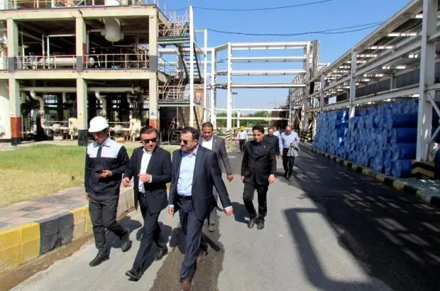 بازدید عضو هیات مدیره بانک صنعت و معدن و هیات همراه از چندین طرح در استان خوزستان
