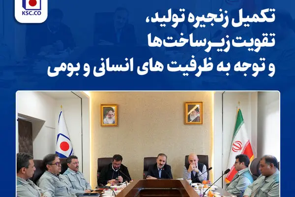 تکمیل زنجیره تولید، تقویت زیرساختها و توجه به ظرفیت های انسانی و بومی
