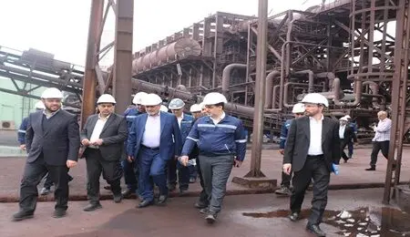 بازدید وزیر تعاون، کار و رفاه اجتماعی از شرکت صبا فولاد خلیج فارس
