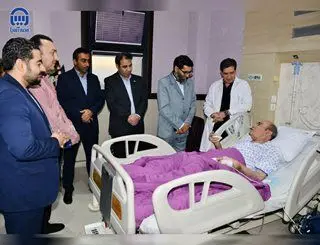 عیادت بیمه آسیا از پیشکسوت موسیقی کشور
