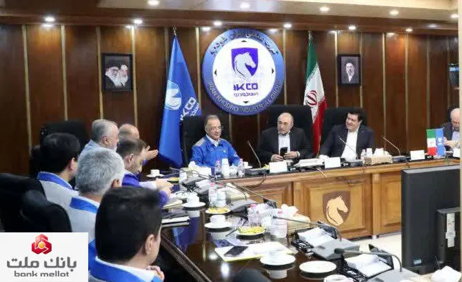 دیدار مدیرعامل بانک ملت با مدیرعامل ایران خودرو -حمایت از واحدهای تولیدی و صنعتی بزرگ در اولویت برنامه های بانک ملت

