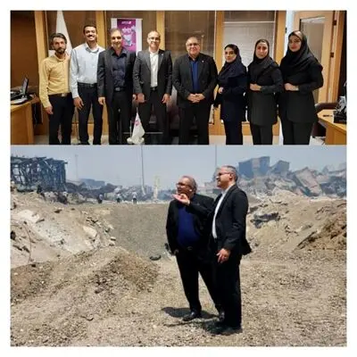 قدردانی از سرعت و دقت عمل شعبه بندرعباس بیمه نوین در حادثه آتش سوزی اسکله بندرشهید رجایی
