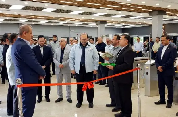 ساختمان کنترل زمان و سردرب ورودی شماره یک شرکت فولاد خوزستان افتتاح شد
