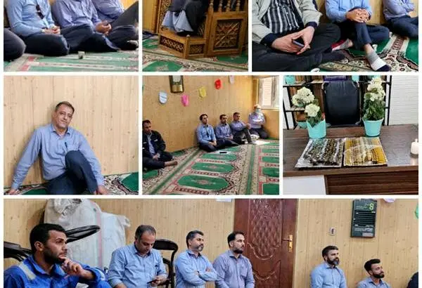 برگزاری مراسم یادبود در نمازخانه پتروشیمی فارابی
