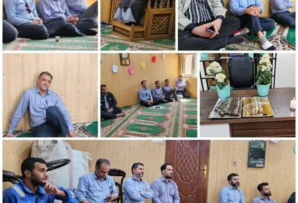 برگزاری مراسم یادبود در نمازخانه پتروشیمی فارابی

