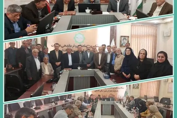 نشست مشترک بیمه دی با روسای کانون های  بازنشستگی هشت استان  در کاشان 