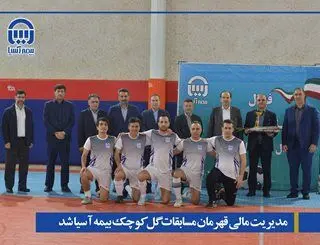 قهرمانان مسابقات فوتبال گل کوچک جام دفاع مقدس بیمه آسیا مشخص شدند
