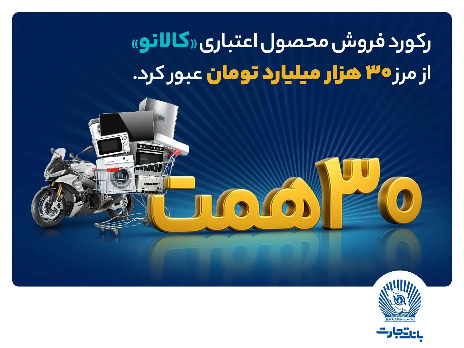 ۳۰ هزار میلیارد تومان اعتبار خرید در”کالانو”
