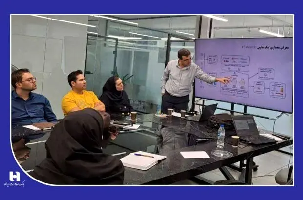 مراسم تکریم سادات در بانک صنعت و معدن
