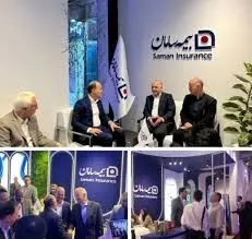 بازدید مدیرعامل بیمه سامان از هفدهمین نمایشگاه بین المللی صنعت مالی

