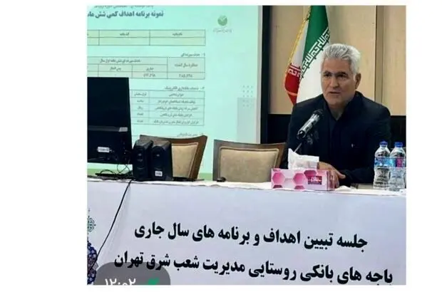 جلسه تبیین اهداف و برنامه های سال ١۴٠٣ باجه های بانکی روستایی مدیریت شعب منطقه شرق تهران برگزار شد

