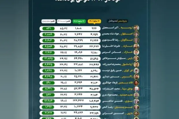 مقام اول پتروشیمی ارومیه در رشد درآمدها طی سال ۱۴۰۲ در صنعت پتروشیمی
