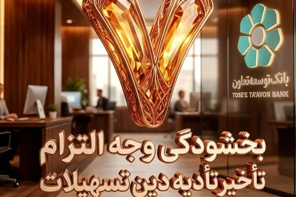 بخشودگی وجه التزام تسهیلات تا سقف 7 میلیارد ریال در بانک توسعه تعاون (ویژه شرایط جنگ رمضان)
