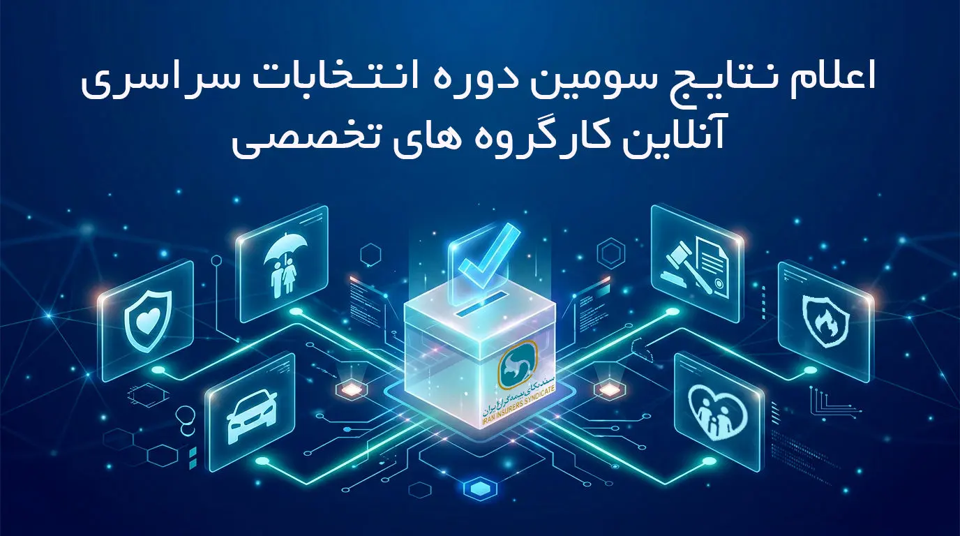 اعلام نتایج دور نخست سومین دوره انتخابات آنلاین دبیران کارگروه های تخصصی سندیکای بیمه‌گران ایران
