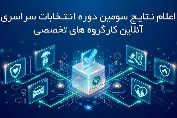 اعلام نتایج دور نخست سومین دوره انتخابات آنلاین دبیران کارگروه های تخصصی سندیکای بیمه‌گران ایران
