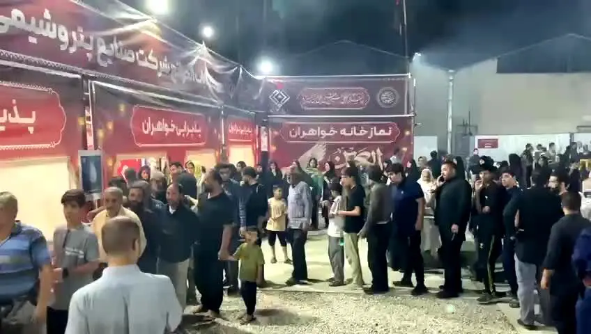 خدمات‌رسانی پتروشیمی کرمانشاه به زائران اربعین در محل کاروانسرای تاریخی بیستون