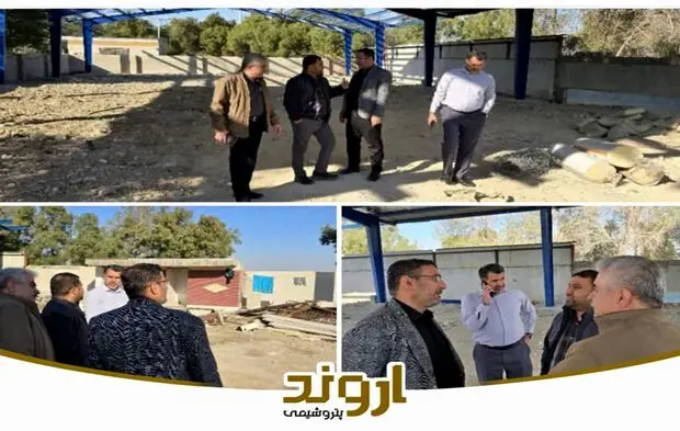بازدید دادستان و بخشدار شهر بندرامام خمینی (ره) از محل پروژه دهکده اشتغال پتروشیمی اروند در بندر امام خمینی(ره)
