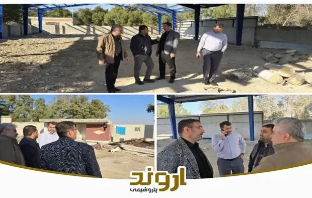 بازدید دادستان و بخشدار شهر بندرامام خمینی (ره) از محل پروژه دهکده اشتغال پتروشیمی اروند در بندر امام خمینی(ره)
