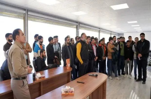 بازدید جمعی از دانشجویان دانشگاه آزاد اسلامی کرمان از مجتمع مس سرچشمه رفسنجان
