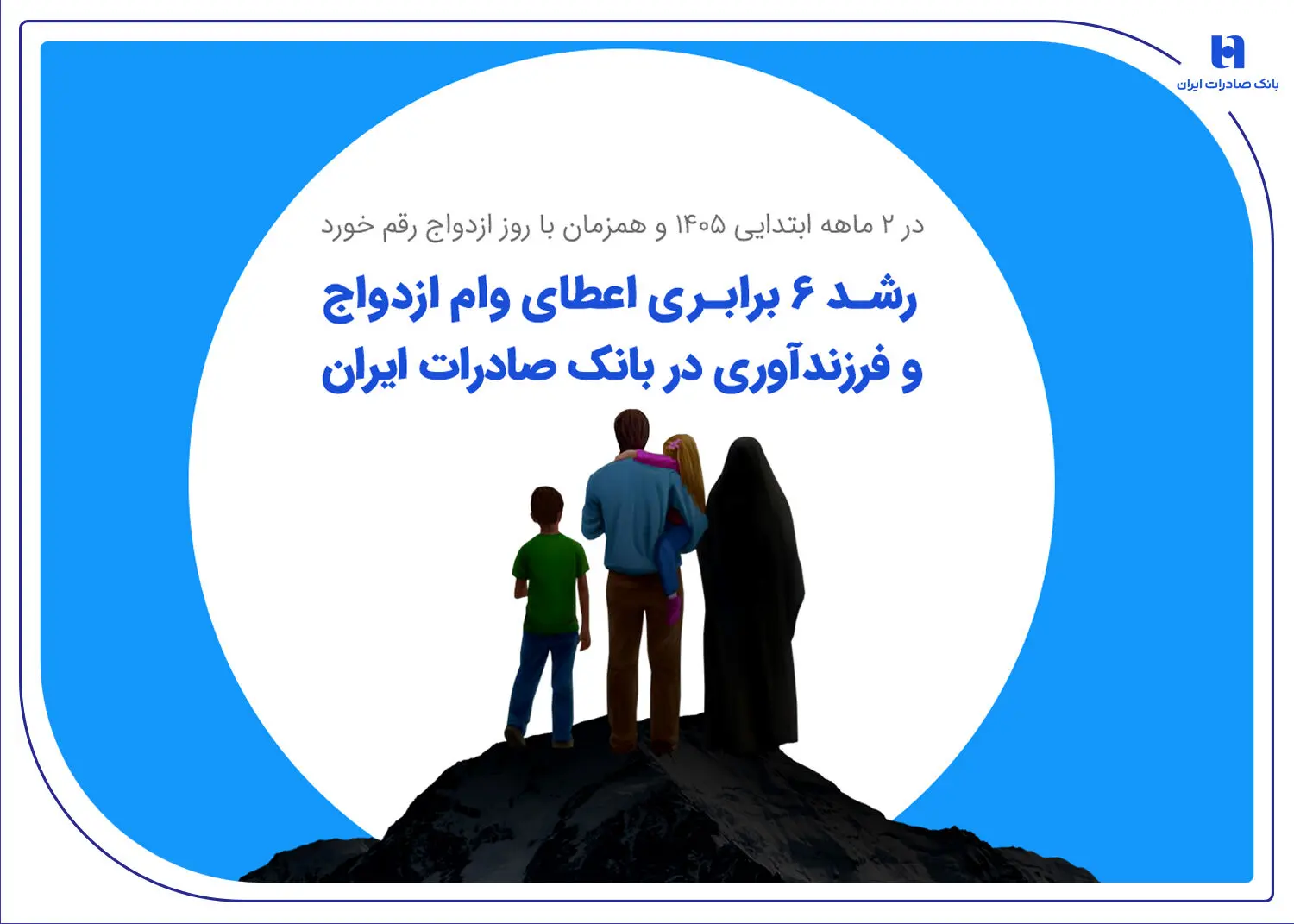 رشد ۶ برابری اعطای وام ازدواج و فرزندآوری در بانک صادرات ایران

