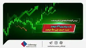 رشد پرتفوی ۷۹ درصد، نسبت خسارت زیر ۵۰ درصد