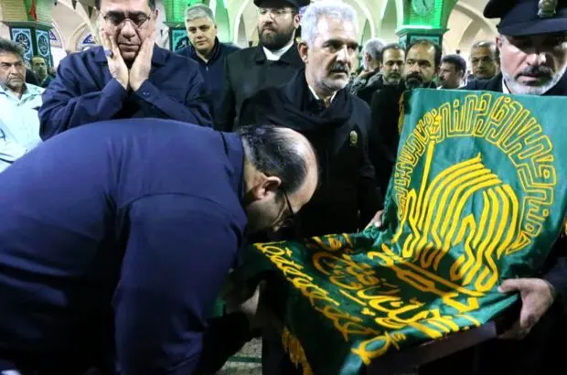 آیین سوگواری شهادت رییس جمهور و همراهان ایشان در فولاد خوزستان برگزار شد
