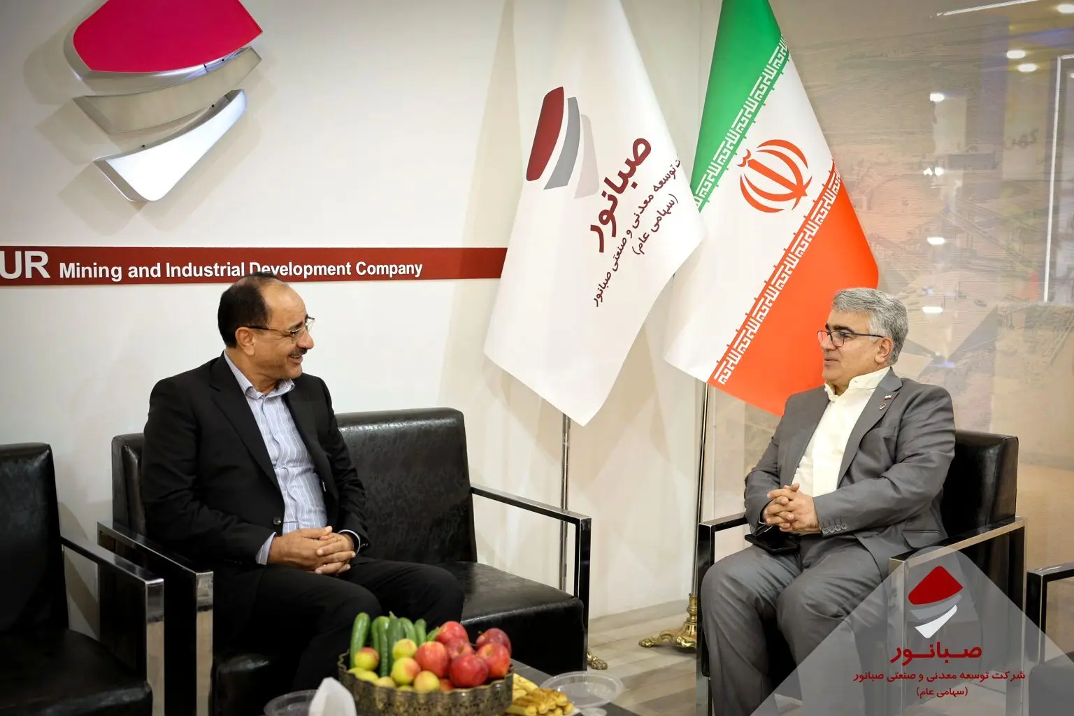 حضور نایب‌رئیس کمیسیون صنایع و معادن مجلس در غرفه صبانور
