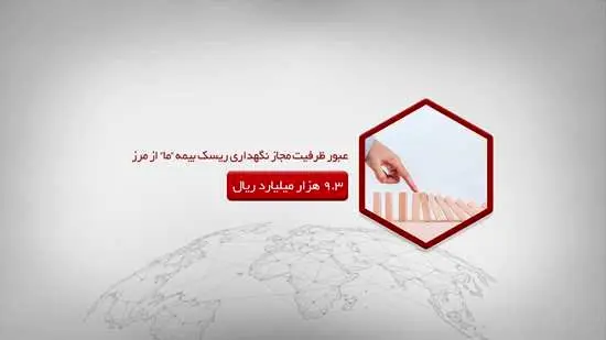 عبور ظرفیت مجاز نگهداری ریسک بیمه ما از مرز ۹٫۳ هزار میلیارد ریال
