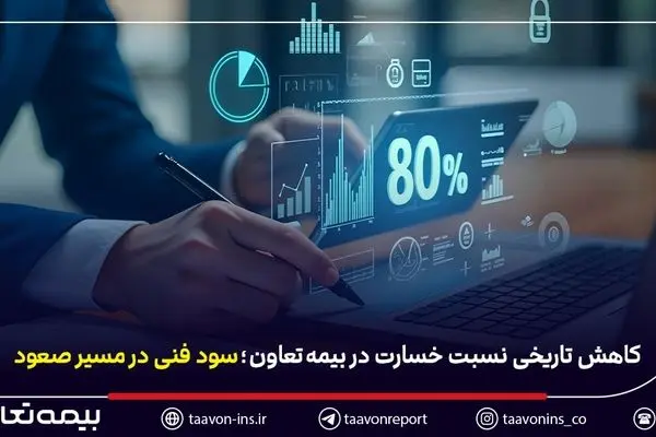 کاهش تاریخی نسبت خسارت در بیمه تعاون / سود فنی در مسیر صعود
