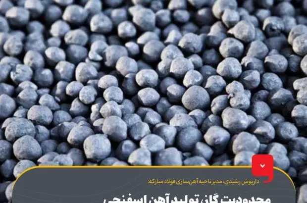 محدودیت گاز، تولید آهن اسفنجی در فولاد مبارکه را به صفر رساند