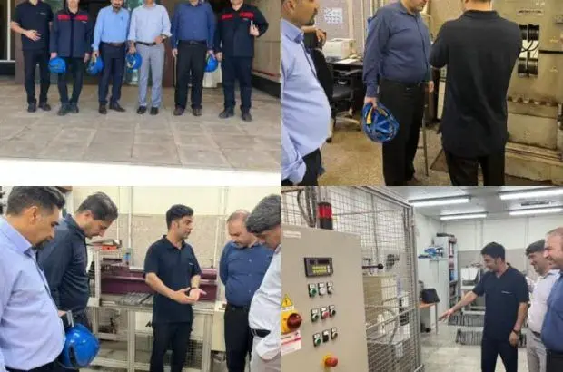حضور ارزیابان سازمان پژوهش‌های علمی و صنعتی ایران در شرکت فولاد اکسین خوزستان
