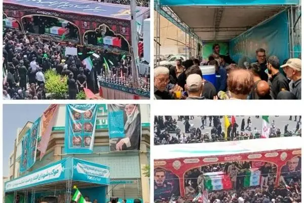 برپایی موکب بیمه دی برای خدمت به زائران میلیونی کاروان شهدا در تهران
