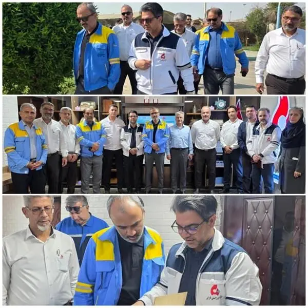 بازدید مدیرعامل پتروشیمی بوعلی سینا از پتروشیمی فارابی