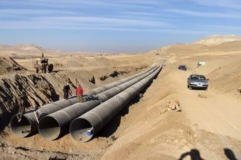 پیشرفت بیش از ۵۴ درصدی فاز نخست انتقال آب دریای عمان به اصفهان
