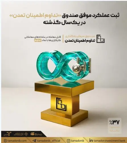 ثبت عملکرد موفق صندوق «تداوم اطمینان تمدن» در یک‌سال گذشته
