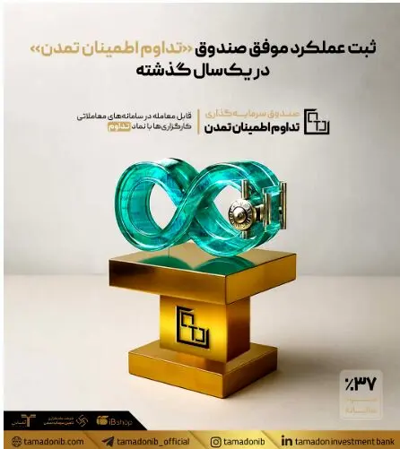 ثبت عملکرد موفق صندوق «تداوم اطمینان تمدن» در یک‌سال گذشته
